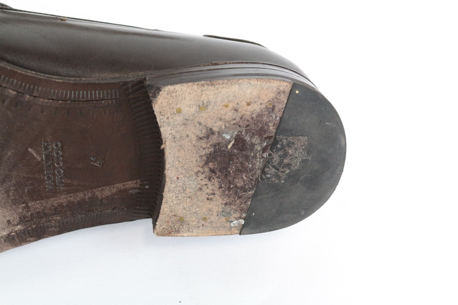 SUITSUPPLY Men's EU41 Brown Tassel Leather Loafers Slip On Classic Casual