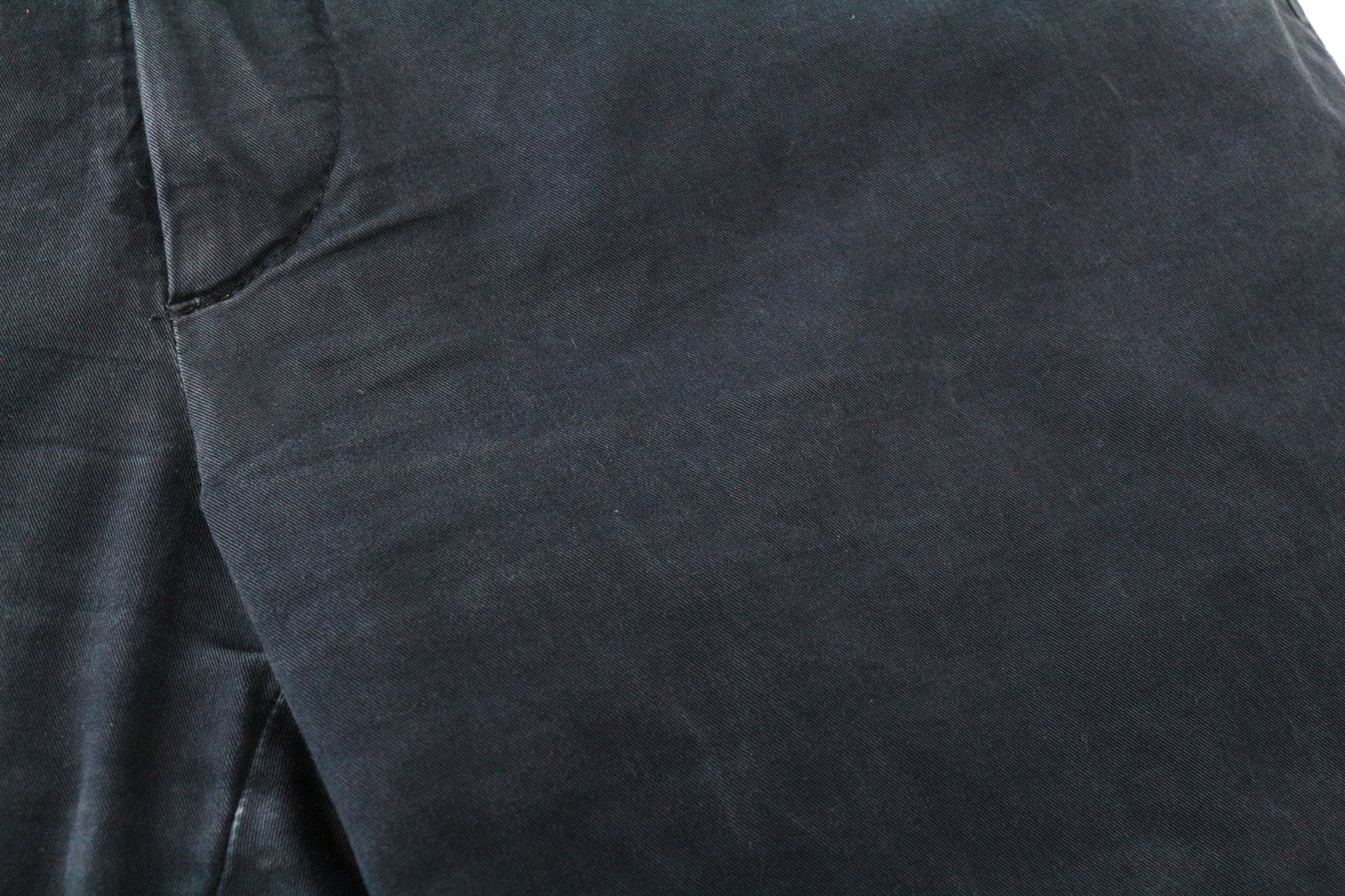 SUITSUPPLY Porto Novo Men's UK32R Navy Stretch Flat-Front Chino Slim Pants