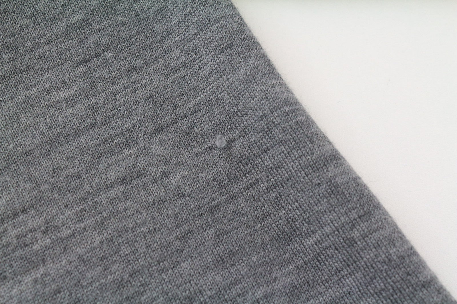 SUITSUPPLY Sweatshirt S Men's Grey Merino Wool Pullover Plain Long Sleeved