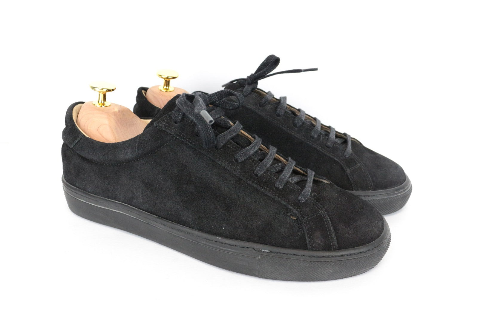 SUITSUPPLY Trainers EU41 Men's Brown Suede Leather Lace-Up Casual Sneakers