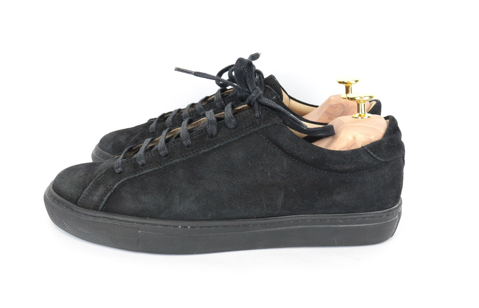 SUITSUPPLY Trainers EU41 Men's Brown Suede Leather Lace-Up Casual Sneakers