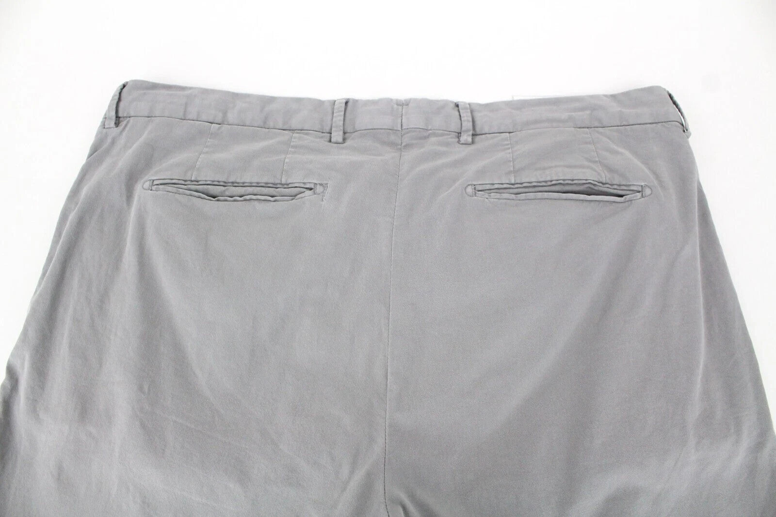 SUITSUPPLY Porto Novo Men's Pants UK46R Grey Cotton Relaxed Fit Stretch Chino