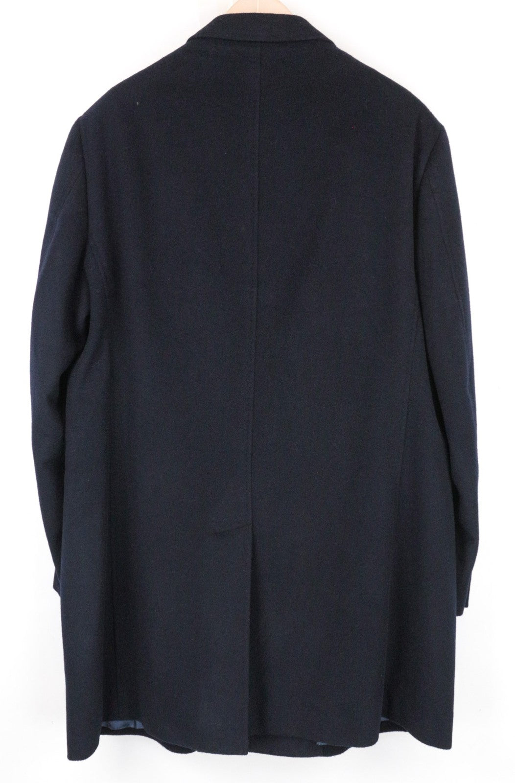 SUITSUPPLY Men's Coat UK52 Navy Blue Wool Lined One Button Front Notch Lapel