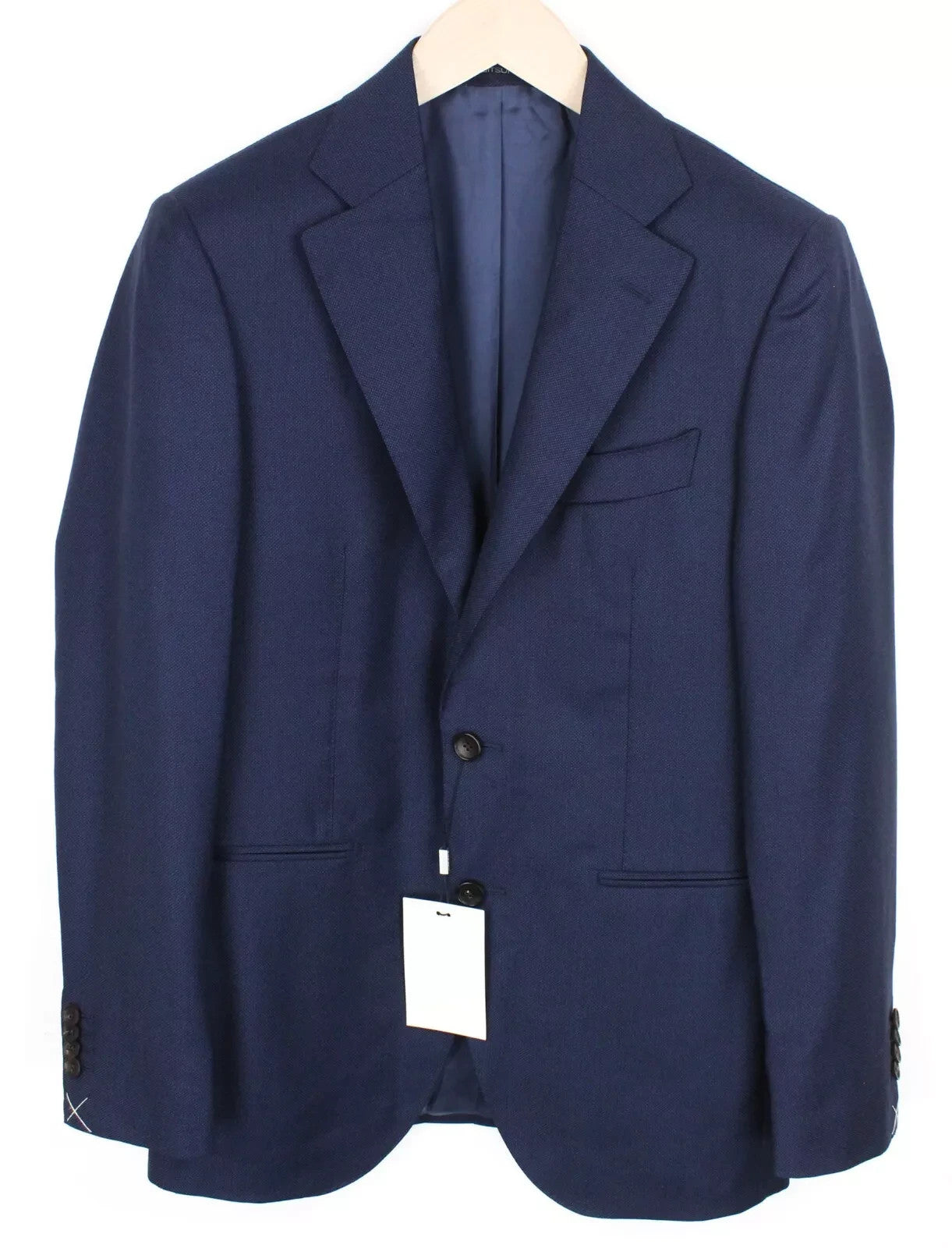 SUITSUPPLY La Spalla Men's Two-Piece Suit UK36R Blue Wool One Button Front