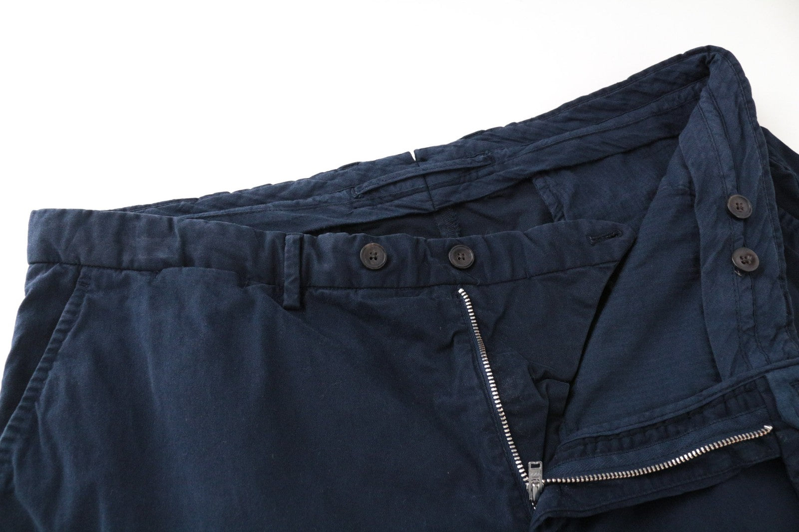 SUITSUPPLY Porto Novo Men's Pants UK40R Navy Stretch Cotton Casual Lined Chino