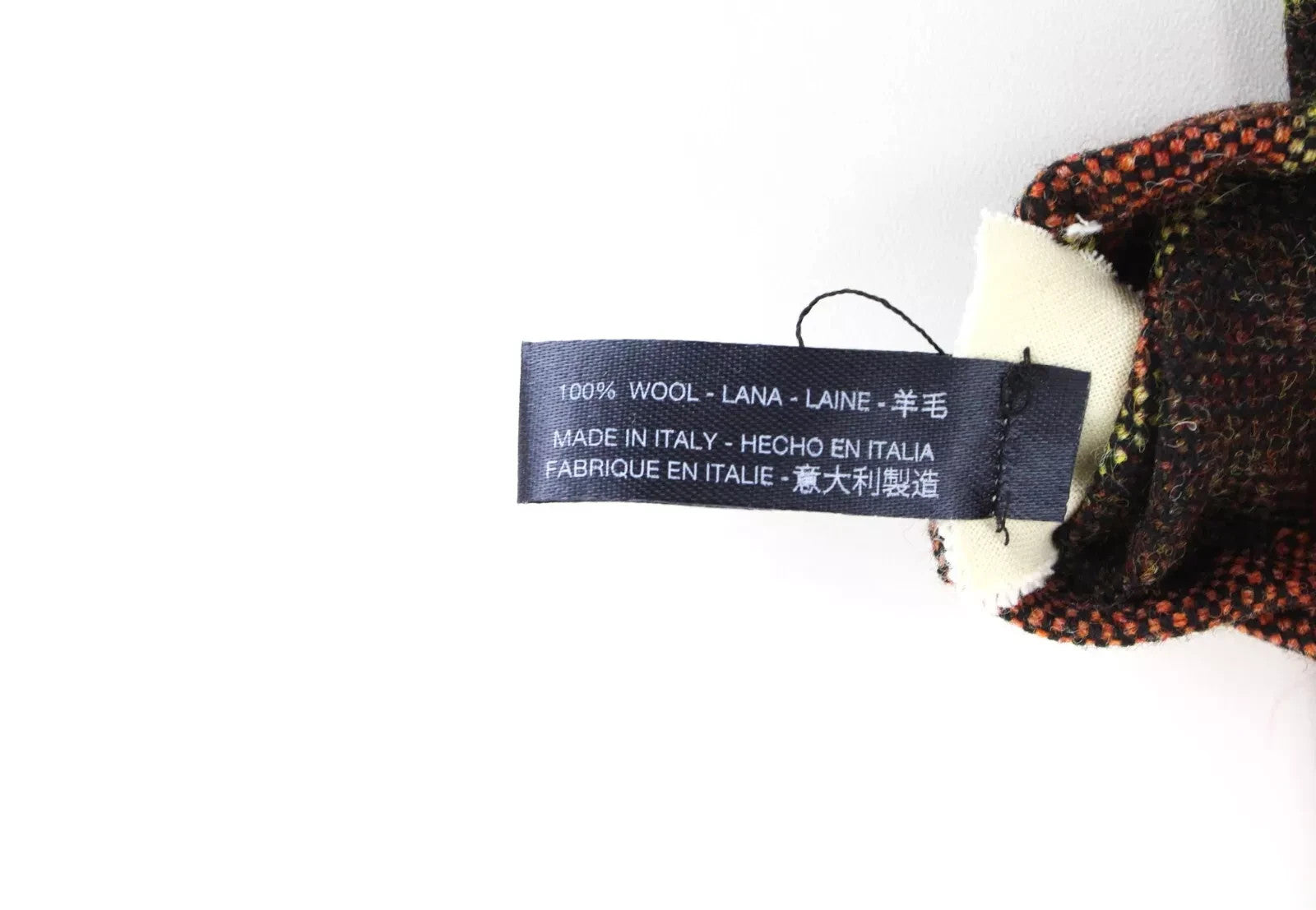 SUITSUPPLY Men's Tie ~150 x 8 cm Brown Wool Blend Striped Tapered End Formal