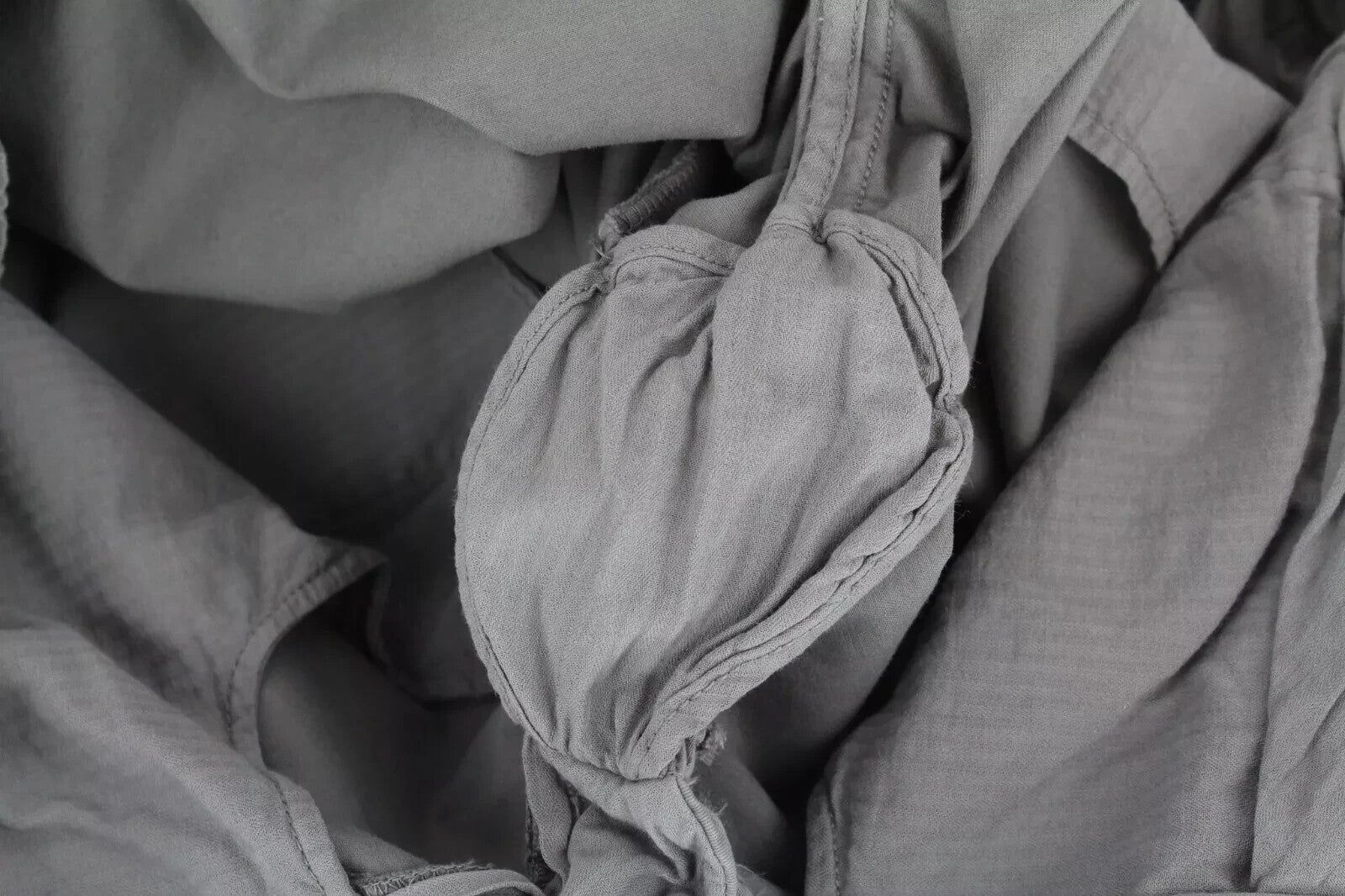 SUITSUPPLY Porto Novo Men's Pants UK42R Grey Cotton Casual Pleated Chino