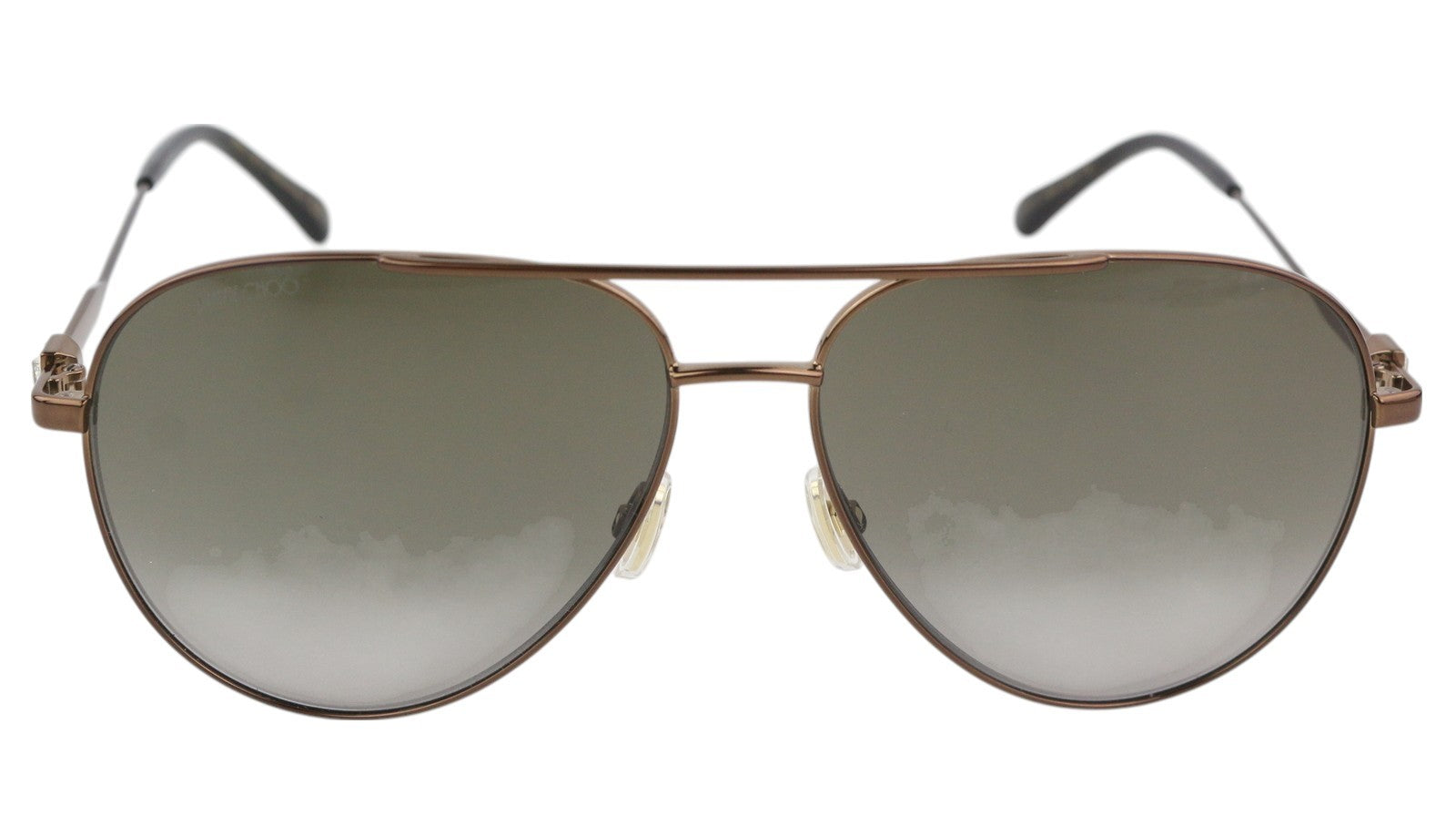 JIMMY CHOO Olly/S Women Sunglasses OS Brown Tinted Pilot Casual Logo RRP€270