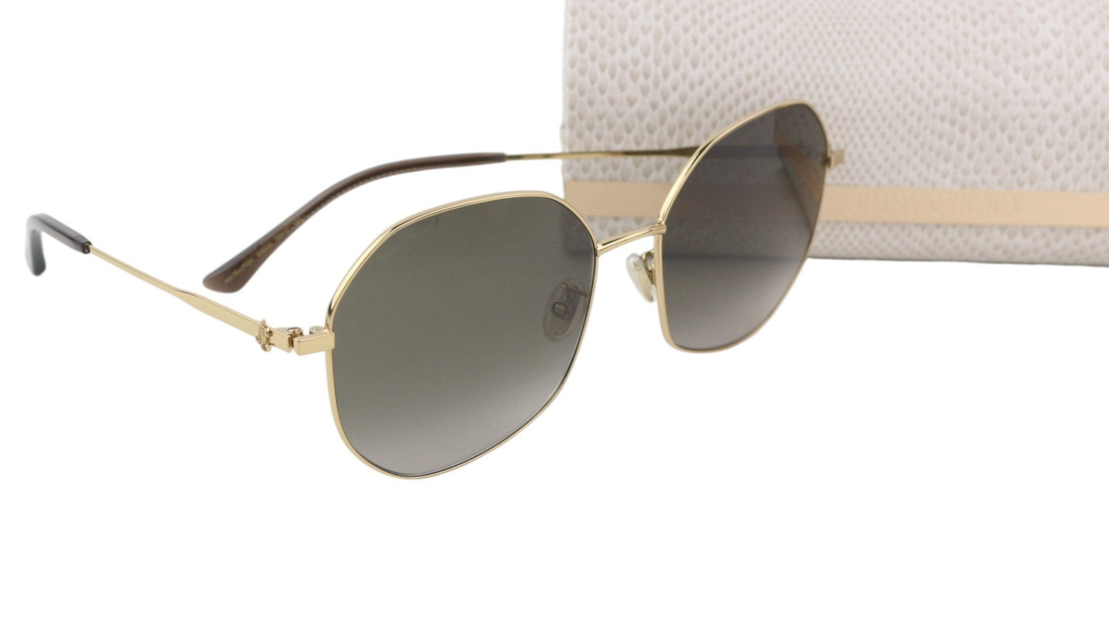 JIMMY CHOO Astra/F/Sk Women Sunglasses OS Gold Tone Frame Geometric RRP$310