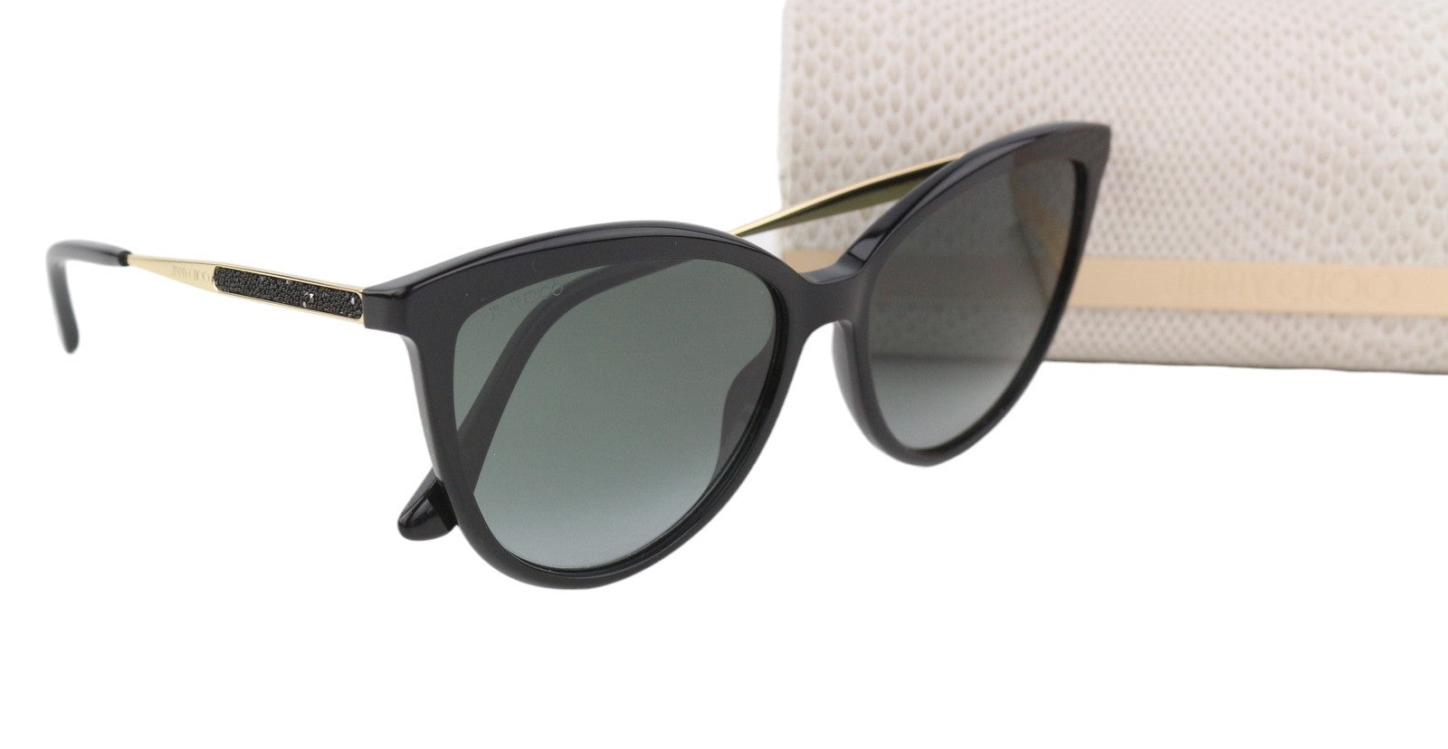 JIMMY CHOO Belinda/S Women Sunglasses OS Black Tinted Print Cat-Eye RRP€269
