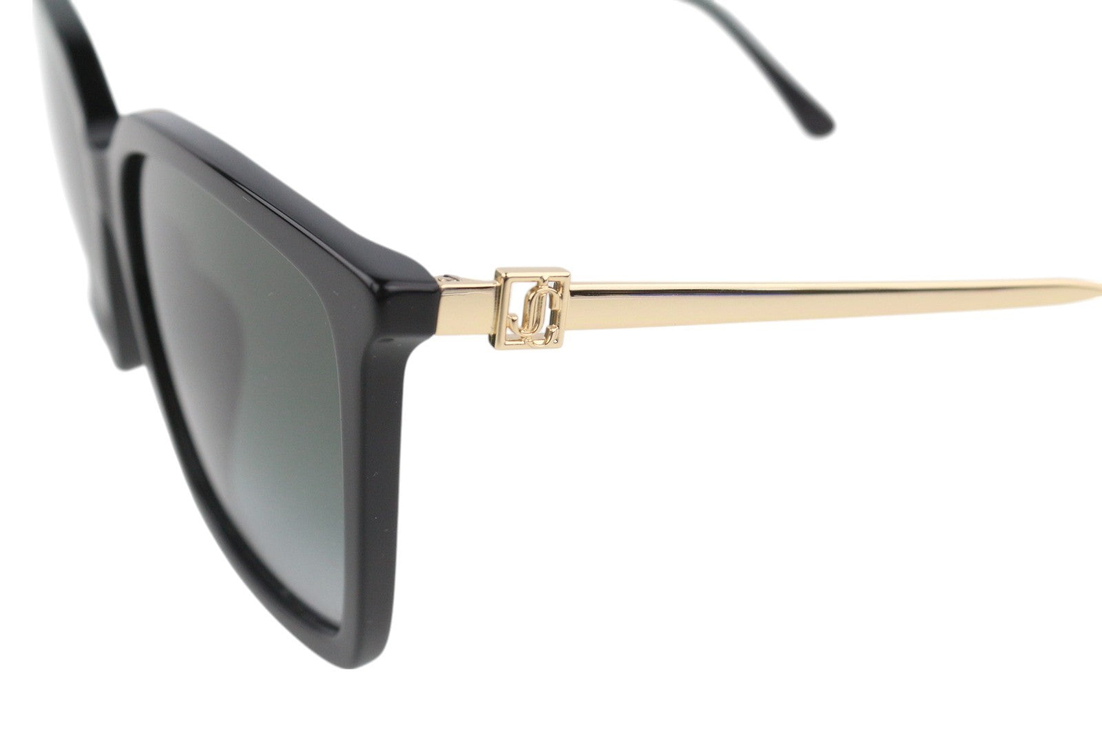 JIMMY CHOO Totta/G/S Women Sunglasses OS Black Tinted Square Casual RRP$319