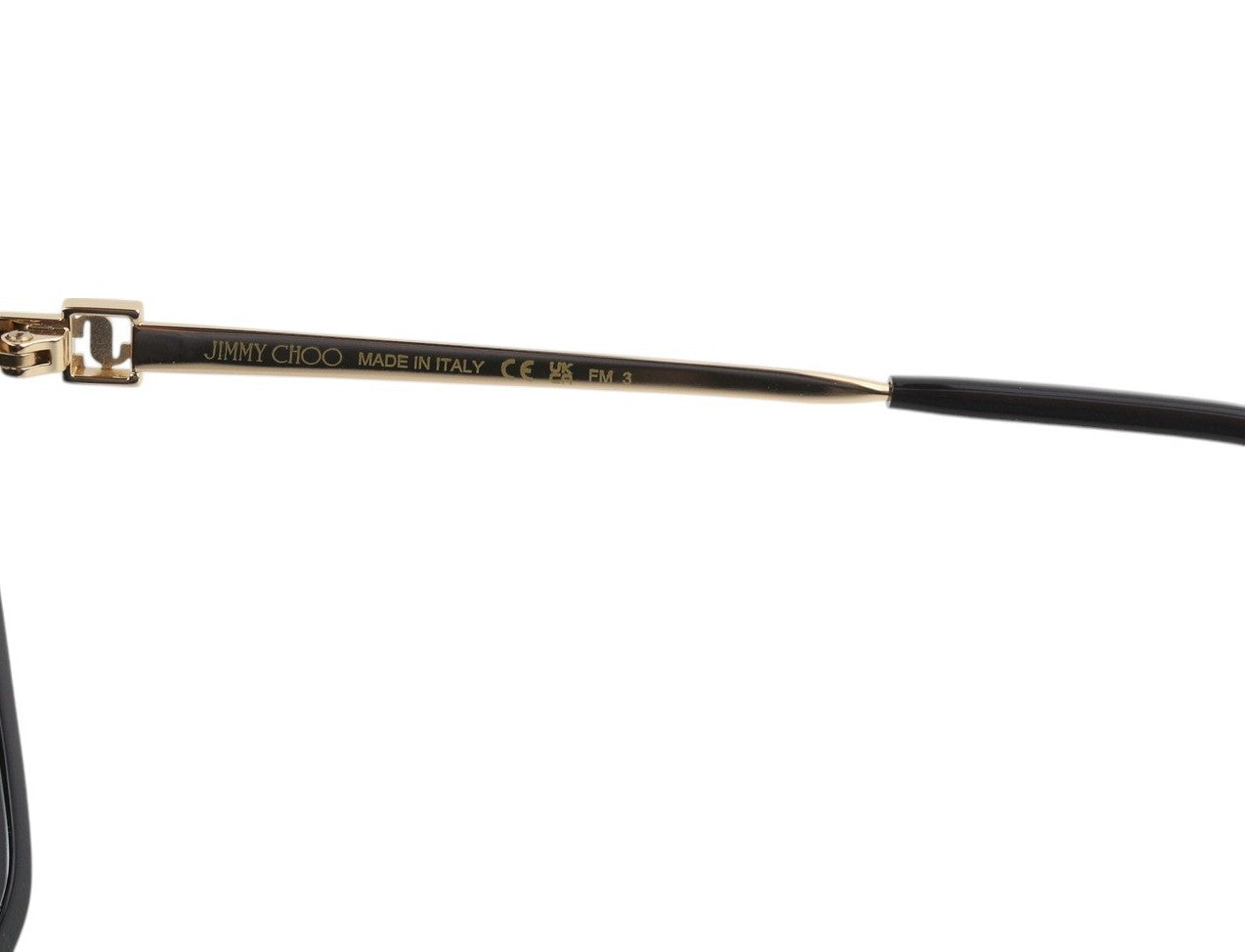 JIMMY CHOO Totta/G/S Women Sunglasses OS Black Tinted Square Casual RRP$319