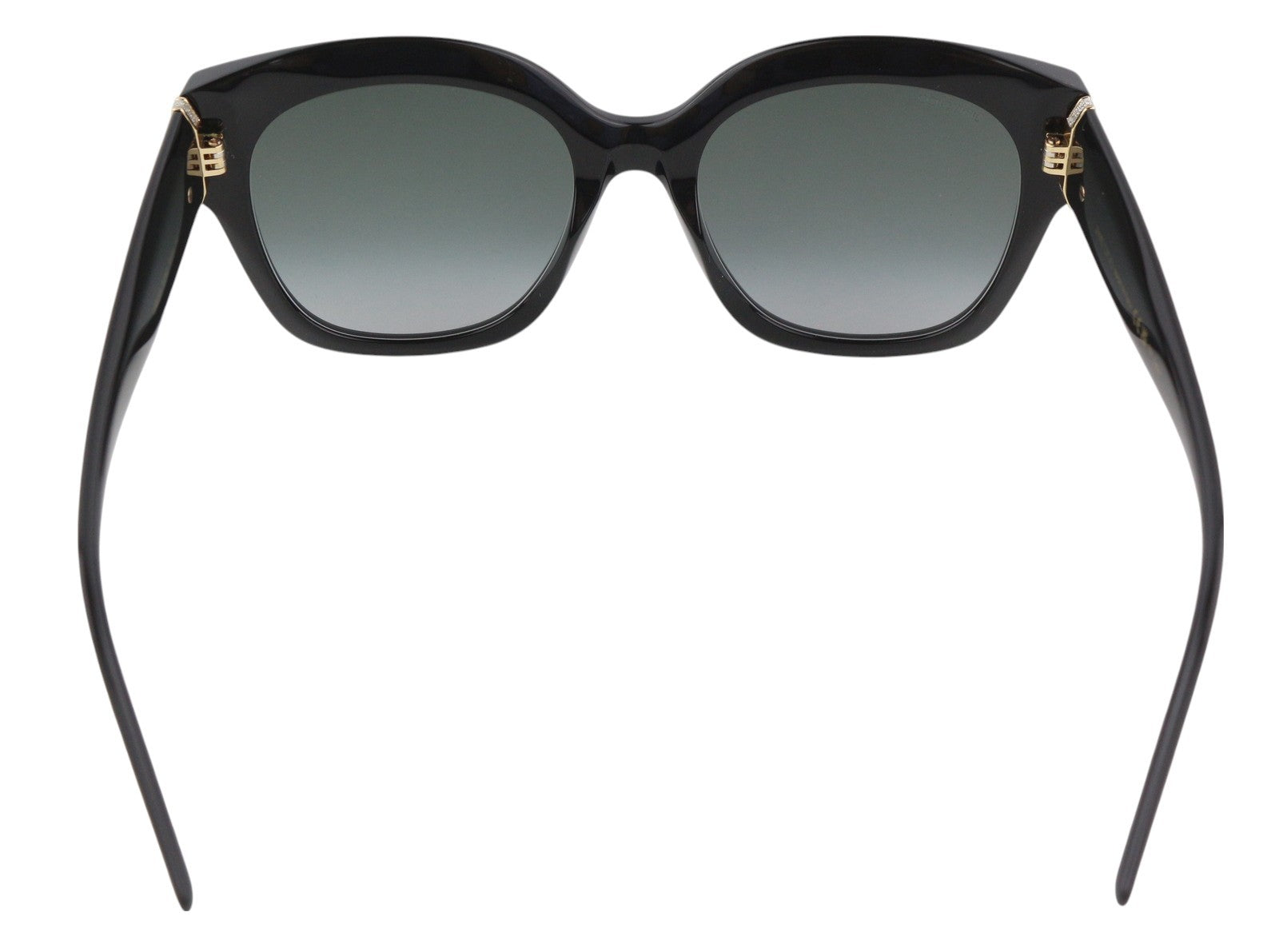 JIMMY CHOO Leela Women Sunglasses OS Black Tinted Square Casual Logo RRP€349