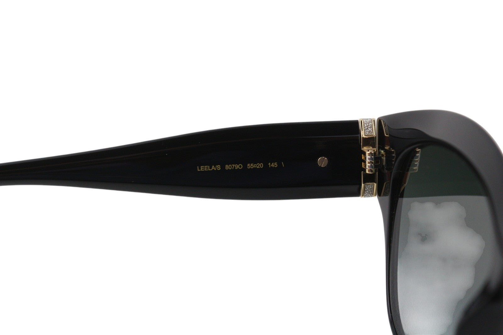JIMMY CHOO Leela Women Sunglasses OS Black Tinted Square Casual Logo RRP€349