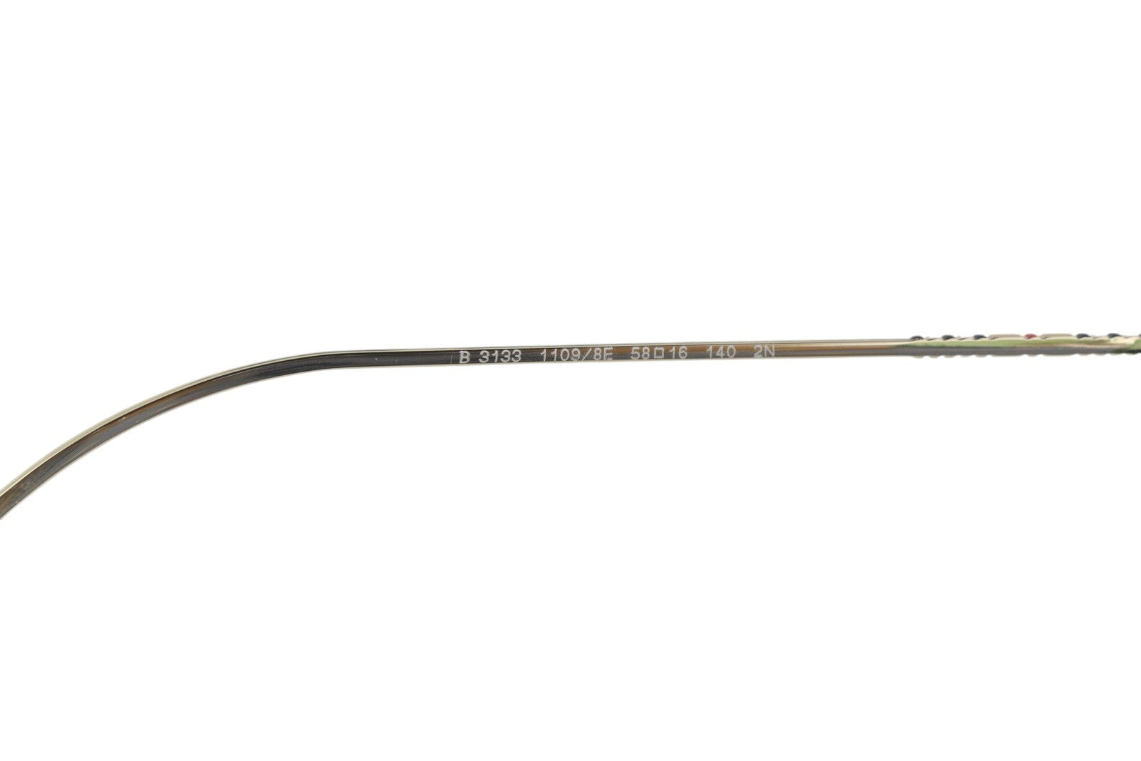 BURBERRY Daphne Women Sunglasses OS Gold Frame Butterfly Green Lenses RRP€270