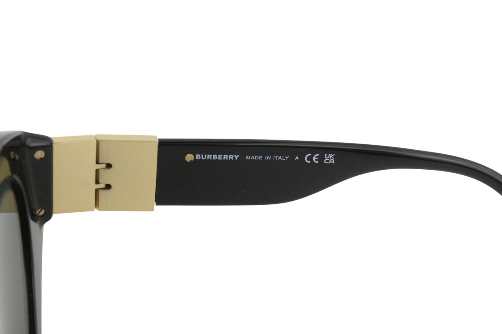 BURBERRY Sophia Women Sunglasses OS Black Tinted Cat-Eye Gold Details RRP€250