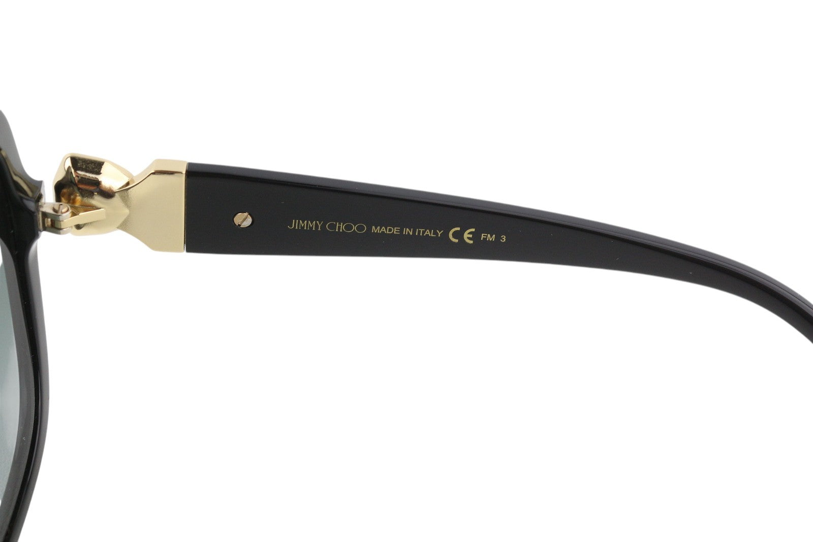 JIMMY CHOO Sadie/S Women Sunglasses OS Black Tinted Square Casual Logo RRP€340