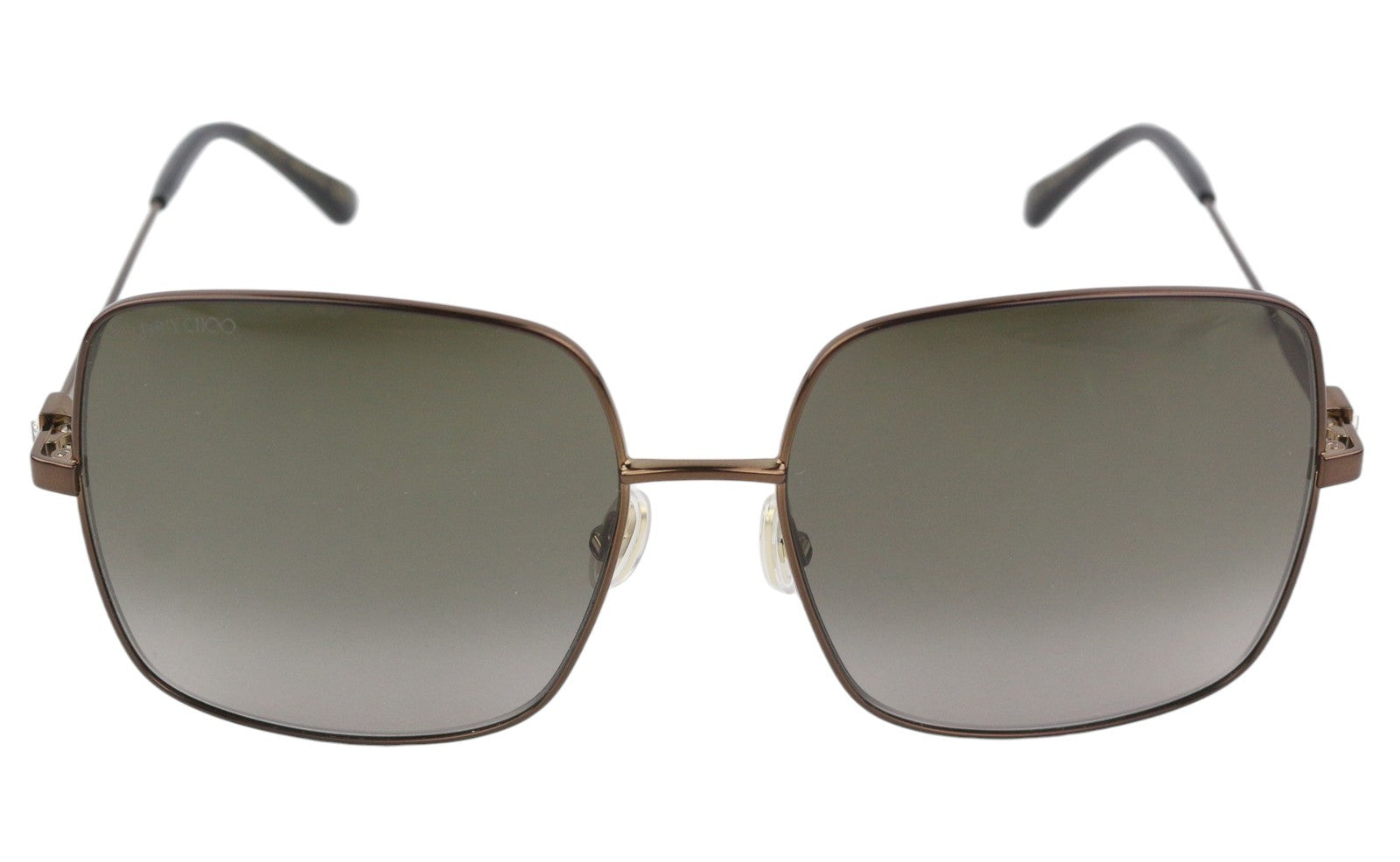 JIMMY CHOO Lili/S Women Sunglasses OS Brown Tinted Square Casual Logo RRP€270