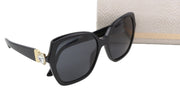 JIMMY CHOO Manon/G/S Women Sunglasses OS Black Tinted Print Square Logo RRP€240