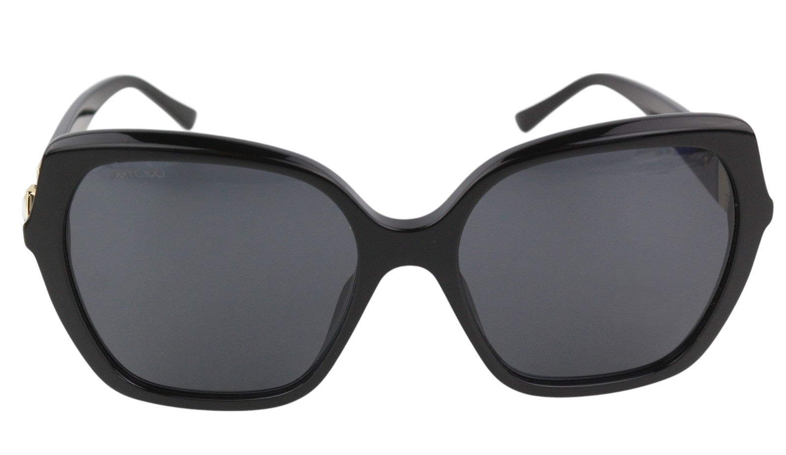JIMMY CHOO Manon/G/S Women Sunglasses OS Black Tinted Print Square Logo RRP€240