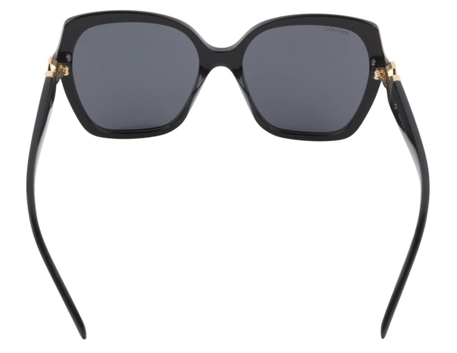 JIMMY CHOO Manon/G/S Women Sunglasses OS Black Tinted Print Square Logo RRP€240