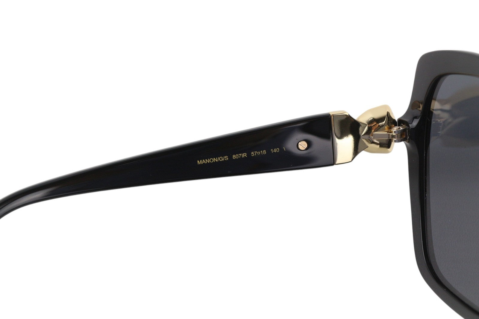 JIMMY CHOO Manon/G/S Women Sunglasses OS Black Tinted Print Square Logo RRP€240