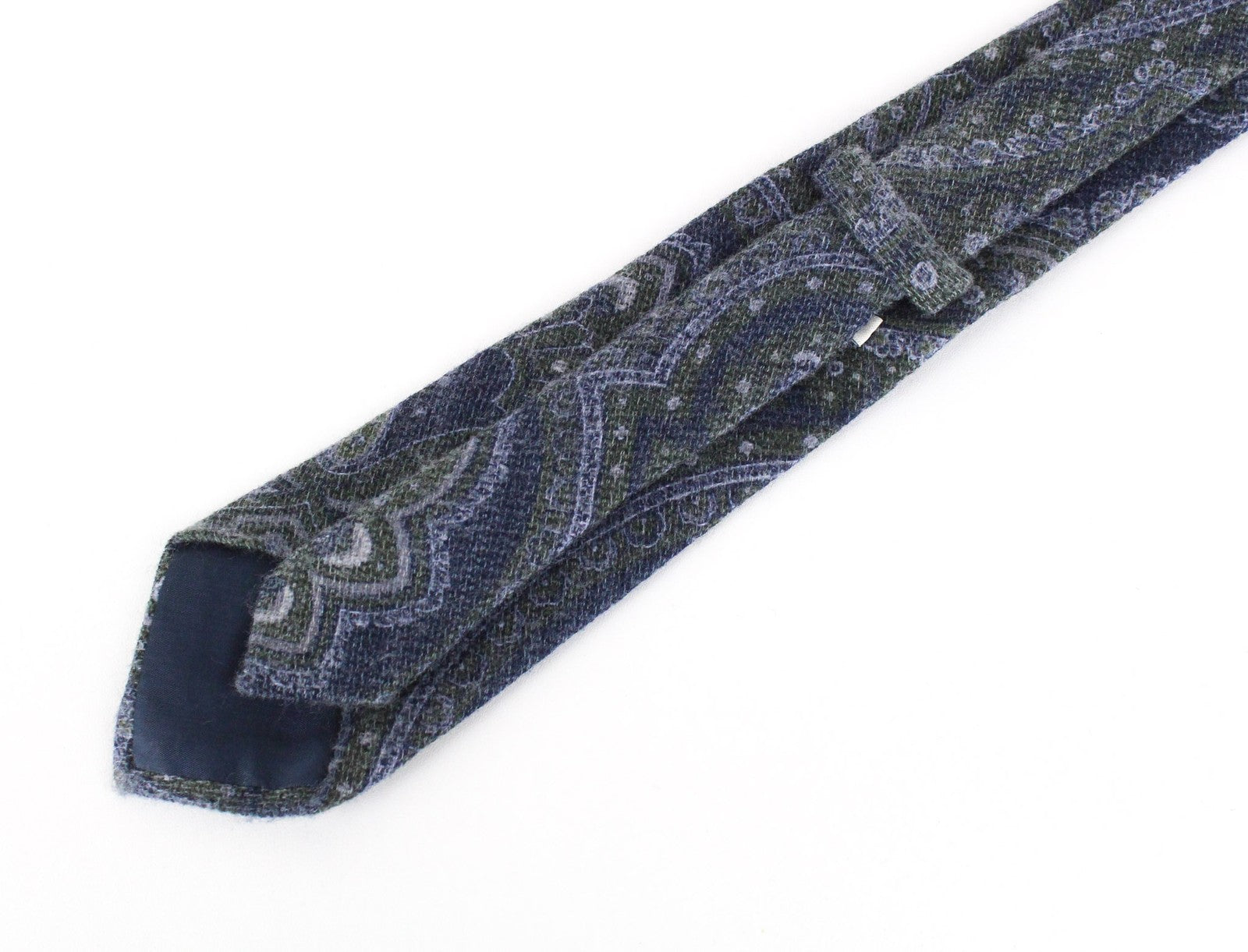 SUITSUPPLY Tie for Men 150x8cm Blue Wool Blend Oriental Pattern Formal Look