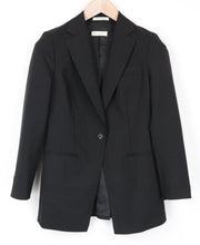 SUITSUPPLY Cameron Women's Blazer UK8R Wool Mohair Slim Black Notched Cut