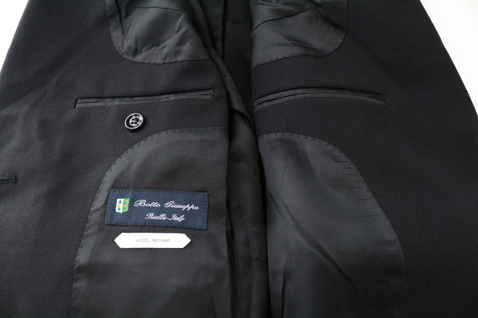 SUITSUPPLY Cameron Women's Blazer UK8R Wool Mohair Slim Black Notched Cut