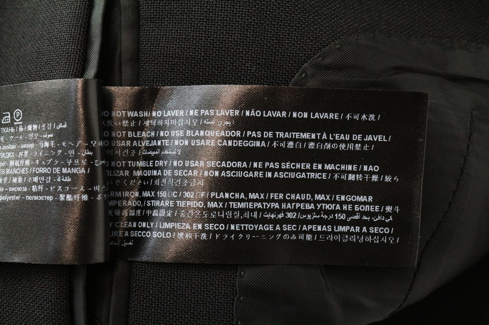 SUITSUPPLY Cameron Women's Blazer UK8R Wool Mohair Slim Black Notched Cut