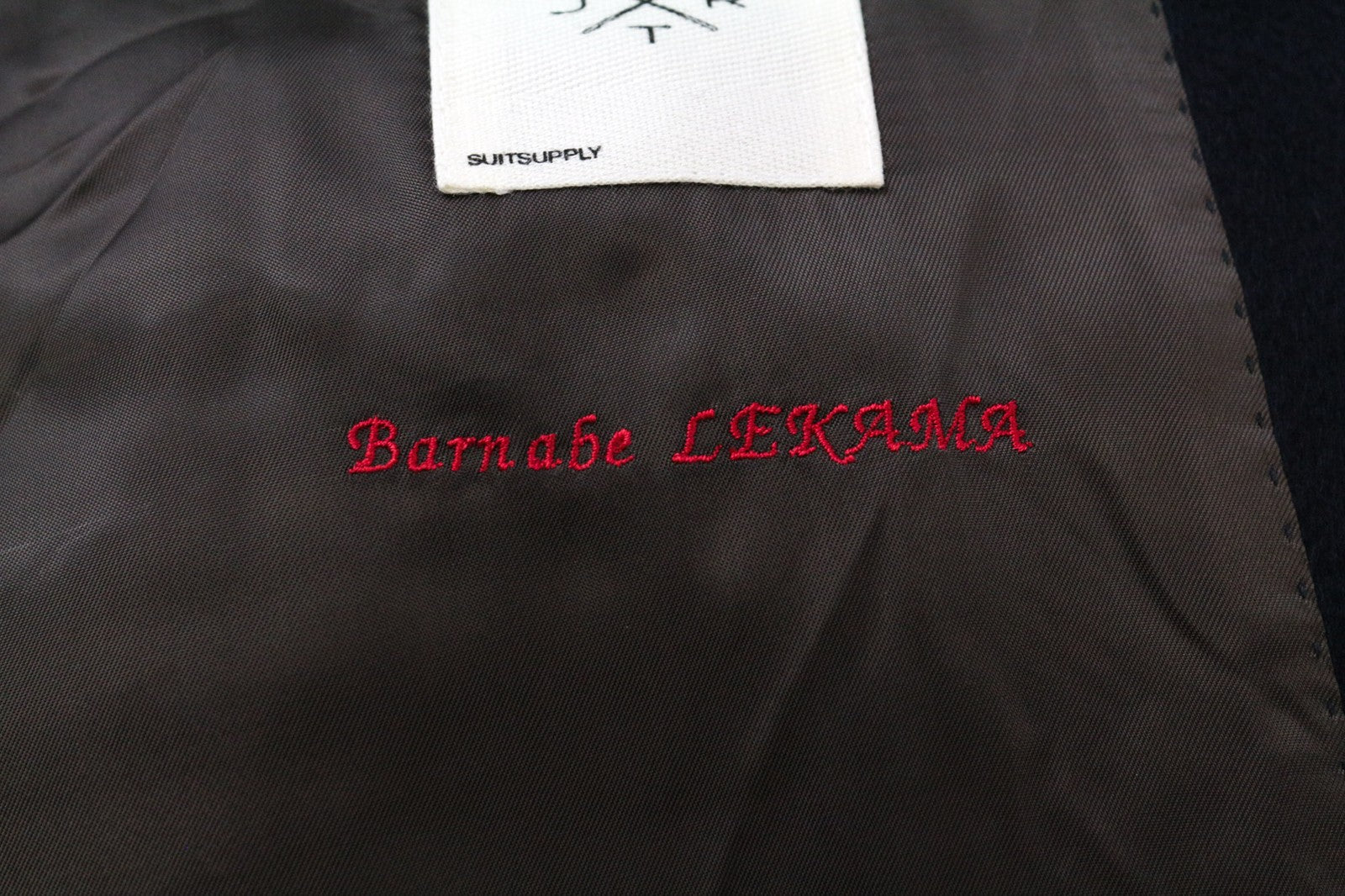 SUITSUPPLY Vicenza Men's Coat UK52S Navy Cashmere Circular Jort Mid-Length