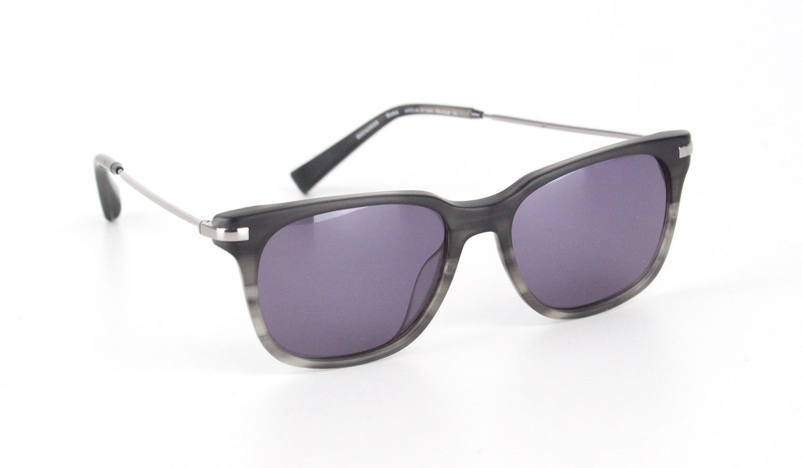 SUITSUPPLY Unisex Square Sunglasses OS Grey Purple Casual Shaded Frame