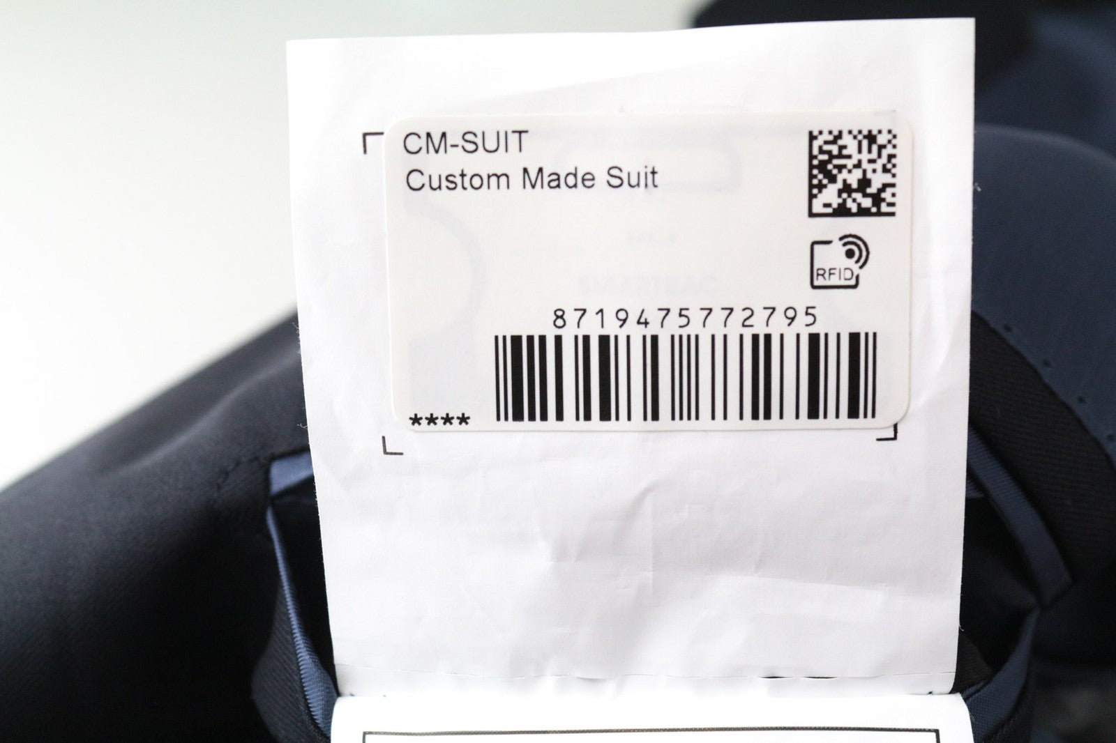 SUITSUPPLY La Spalla Men's Suit UK56S Slim Blue Perennial 3-Piece Wool