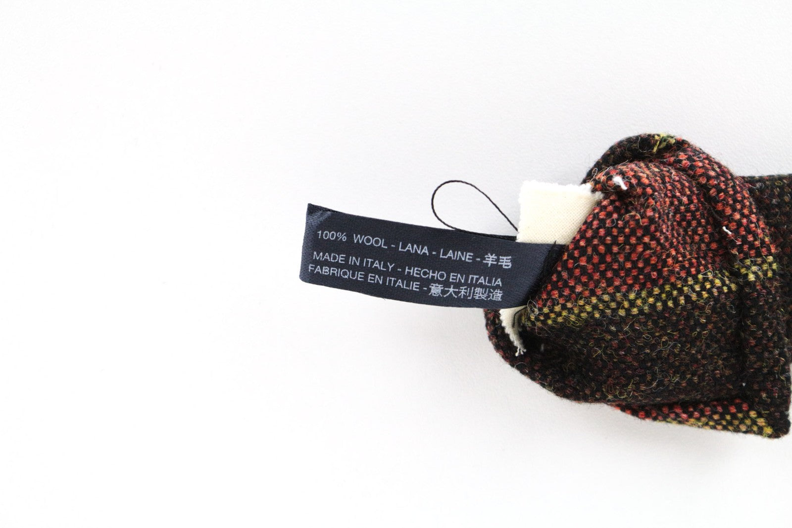 SUITSUPPLY Men's Tie ~150x8cm Brown Pure Wool Striped Pointed-End Classic