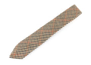 SUITSUPPLY Men's Tie ~150x8cm Brown Wool Cashmere Pointed-End Houndstooth