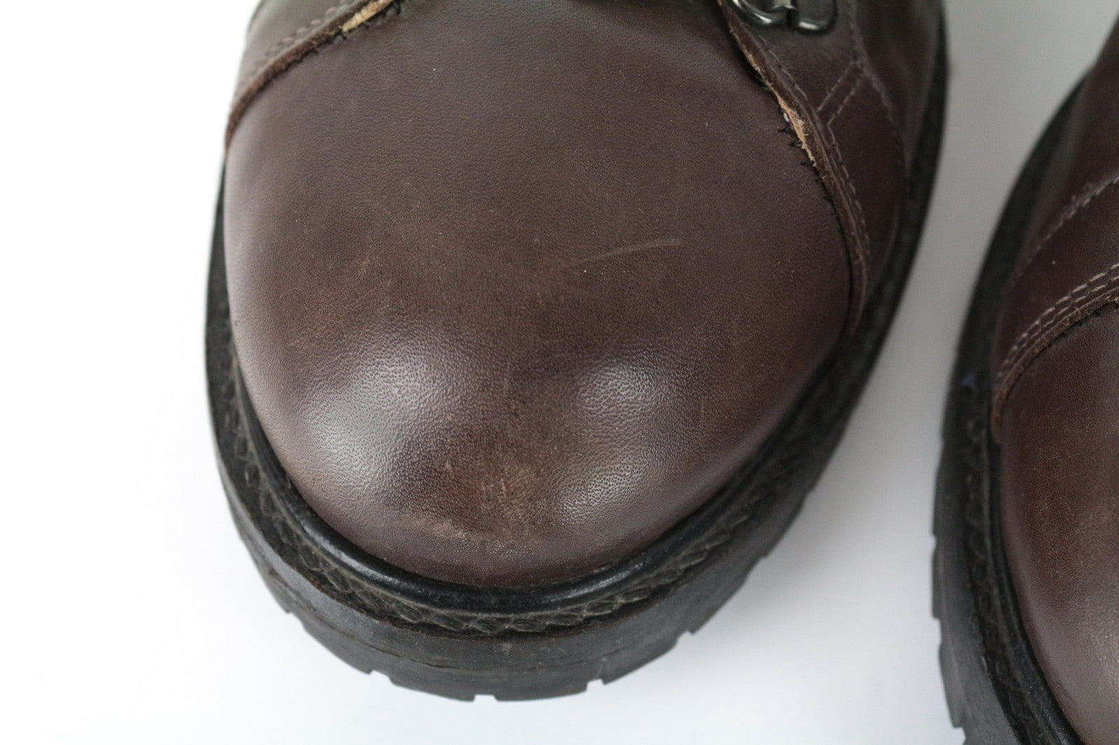 SUITSUPPLY Men's EU44 Brown Leather High-Tops Autumn Winter Casual Sneakers