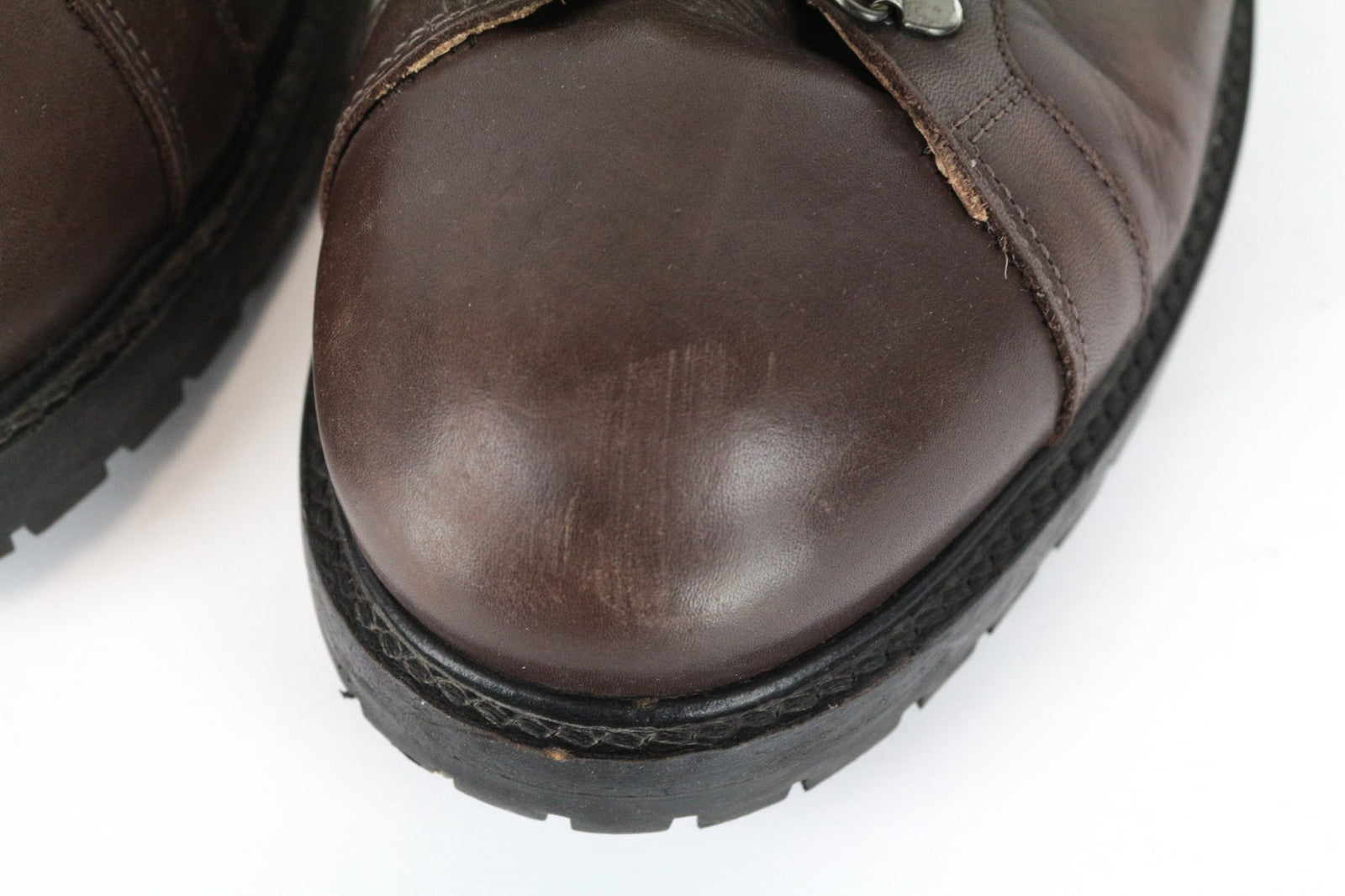 SUITSUPPLY Men's EU44 Brown Leather High-Tops Autumn Winter Casual Sneakers