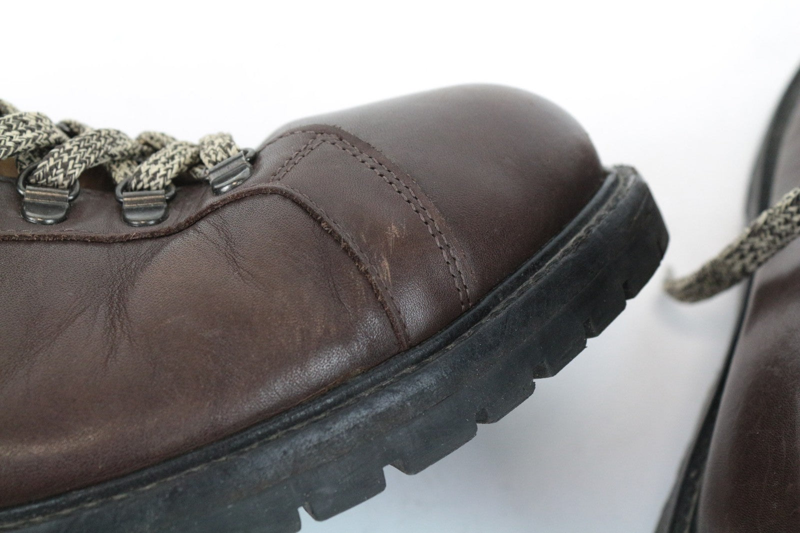 SUITSUPPLY Men's EU44 Brown Leather High-Tops Autumn Winter Casual Sneakers