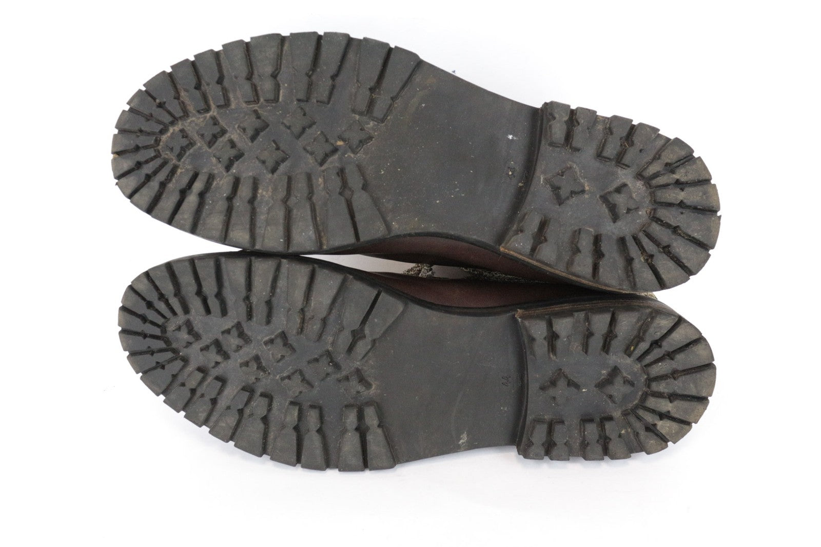 SUITSUPPLY Men's EU44 Brown Leather High-Tops Autumn Winter Casual Sneakers