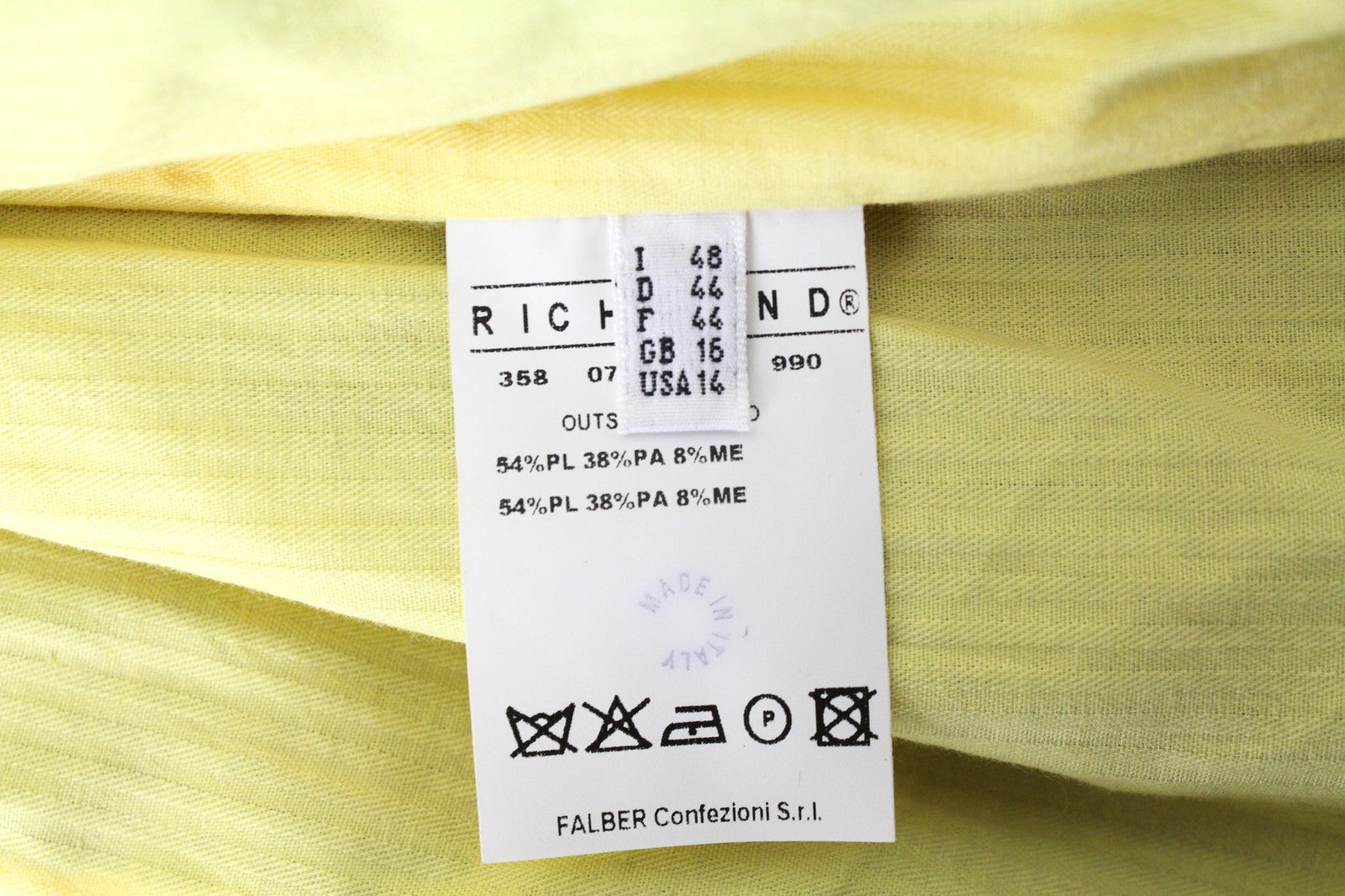 RICHMOND Men's Black Jacket Size 48 Zip-Front Casual Lightweight Long Sleeve