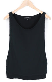 SCOTCH & SODA Ams Blauw Women's S Black Cotton Sleeveless Summer Tank Top