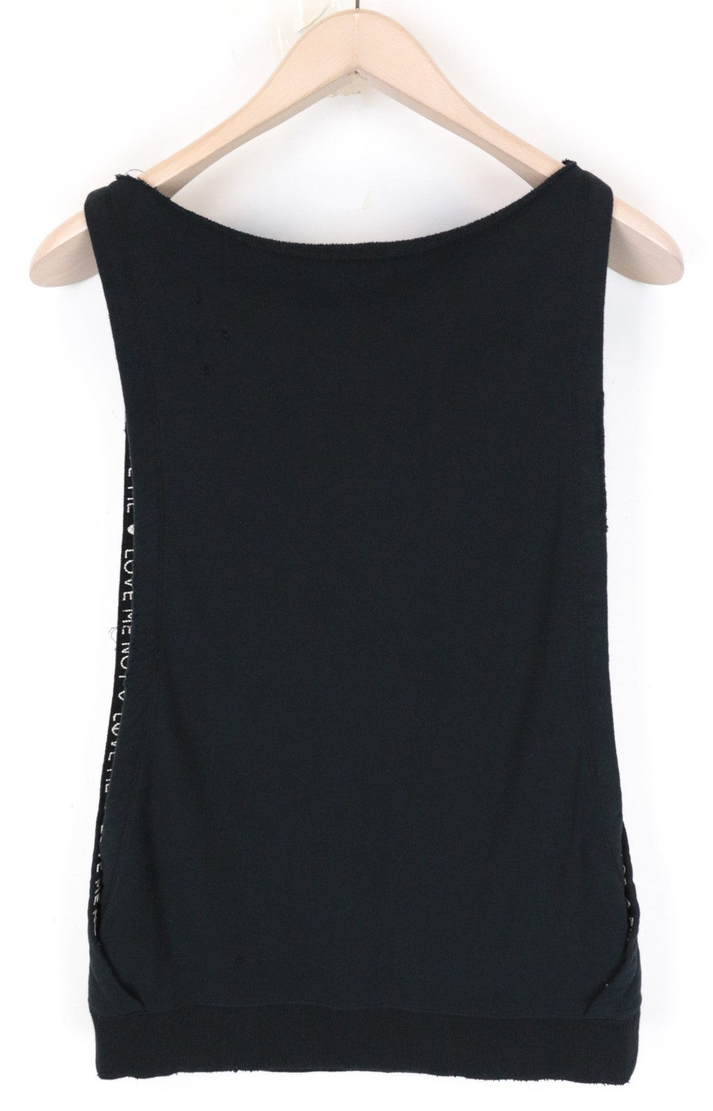 SCOTCH & SODA Ams Blauw Women's S Black Cotton Sleeveless Summer Tank Top
