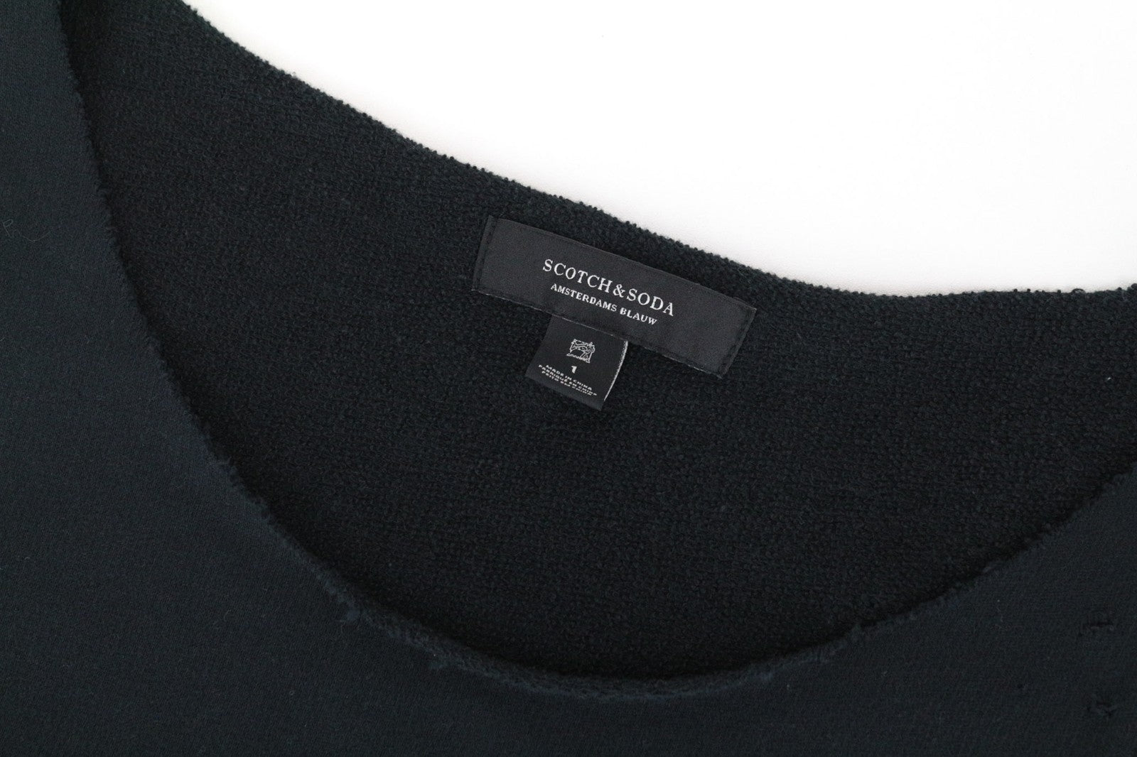 SCOTCH & SODA Ams Blauw Women's S Black Cotton Sleeveless Summer Tank Top