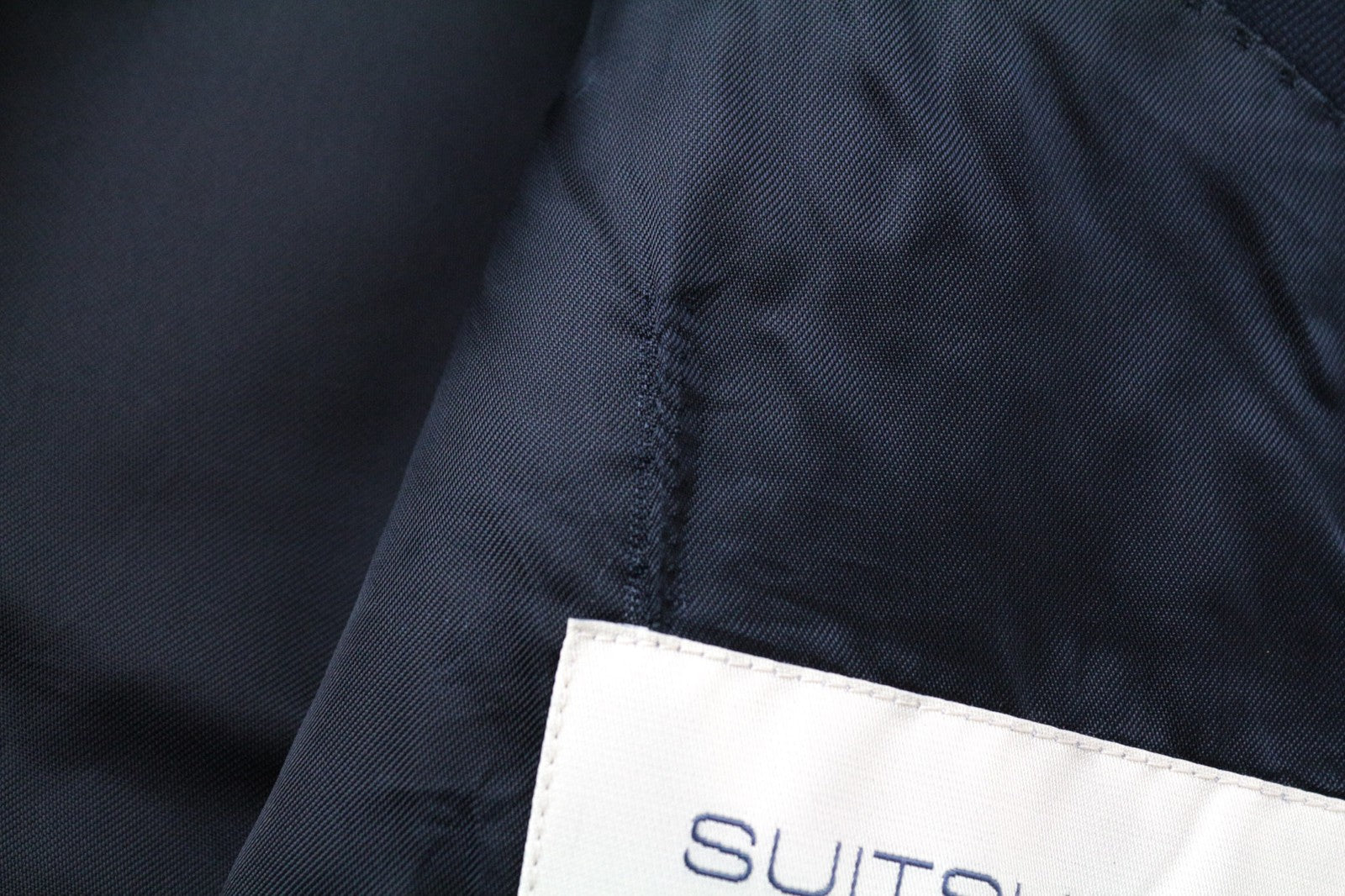 SUITSUPPLY Lazio Suit UK46R Men's Blue Slim Fit Wool 110's Lined 2 Piece