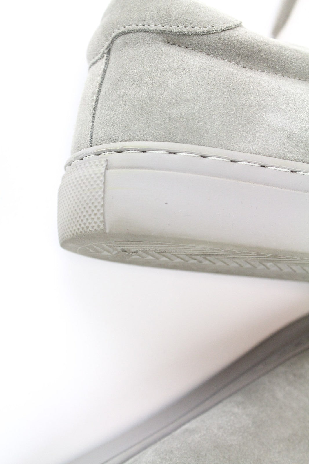 SUITSUPPLY Men's Grey Suede EU41 Lace-Up Low Sneakers for Everyday Wear