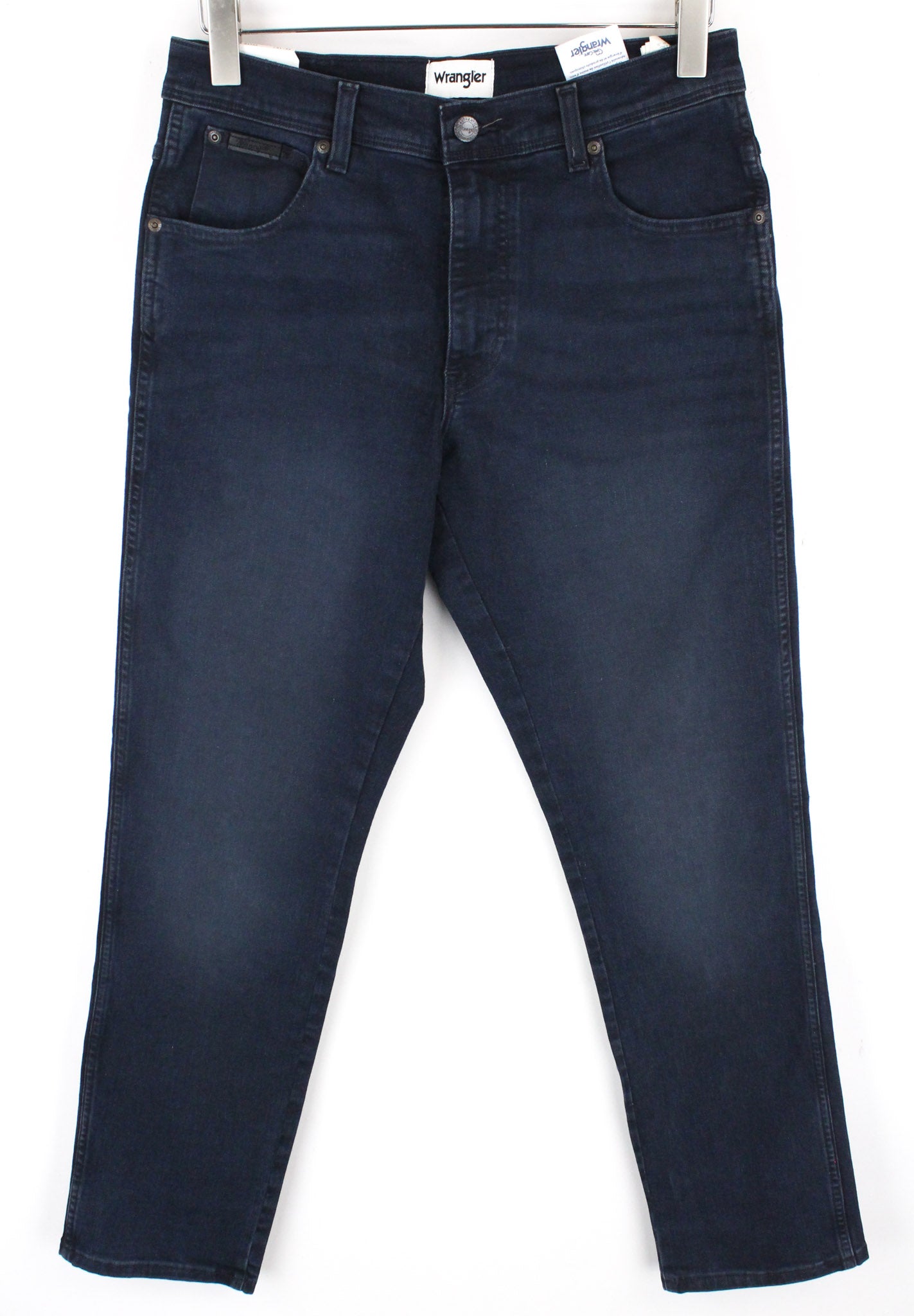 WRANGLER Texas Jeans W31 L32 Men's Slim Fit Blue Stretch Zip Fly High Rise