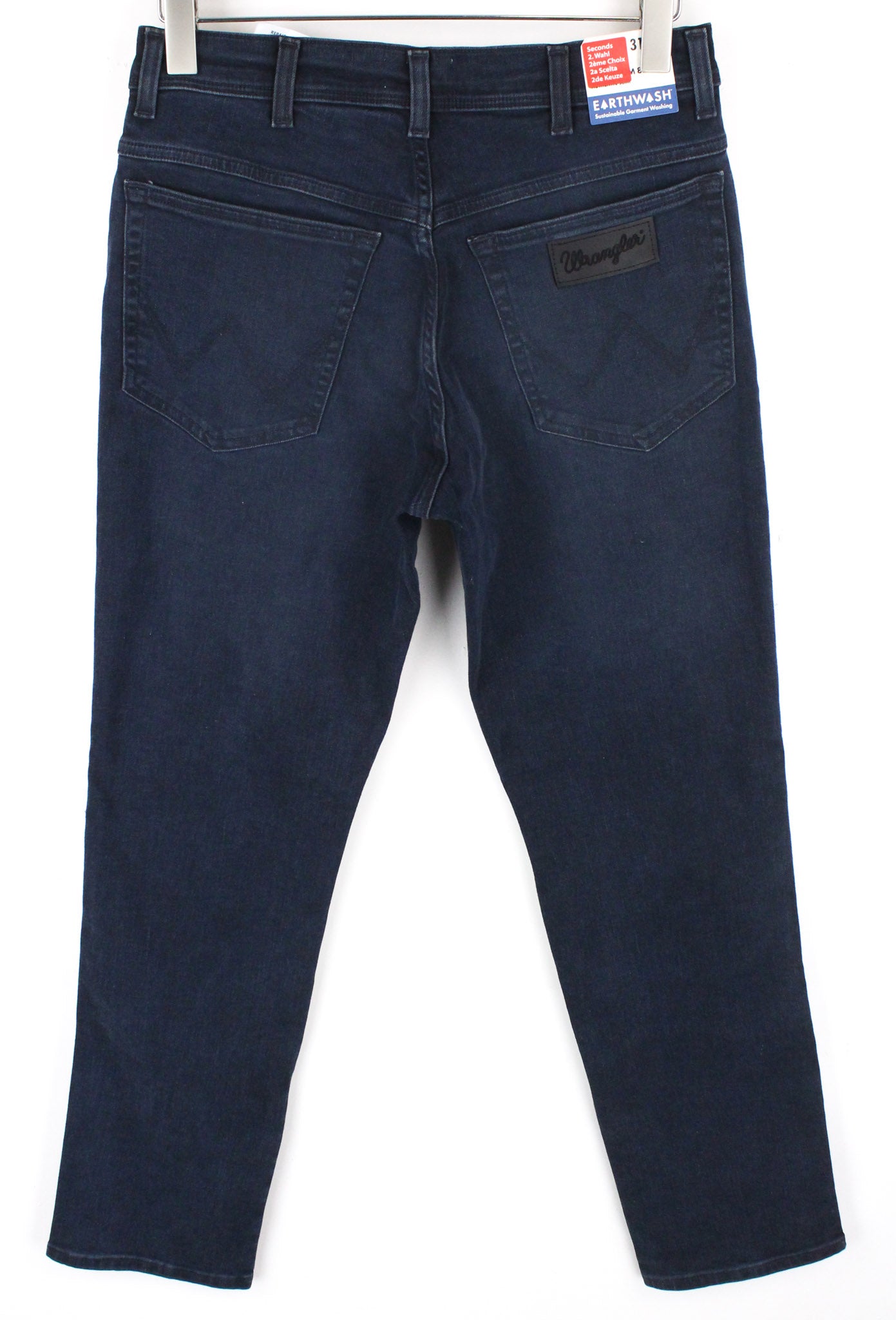 WRANGLER Texas Jeans W31 L32 Men's Slim Fit Blue Stretch Zip Fly High Rise