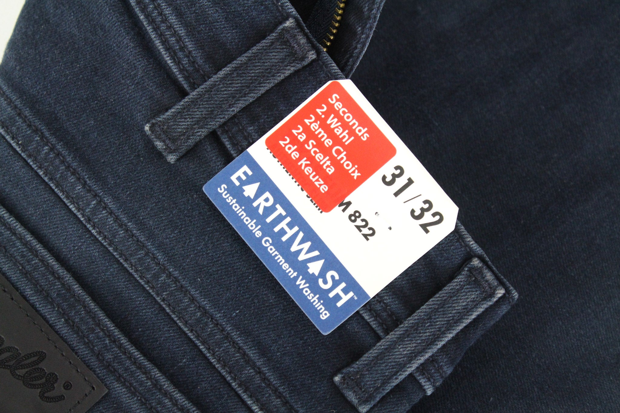 WRANGLER Texas Jeans W31 L32 Men's Slim Fit Blue Stretch Zip Fly High Rise