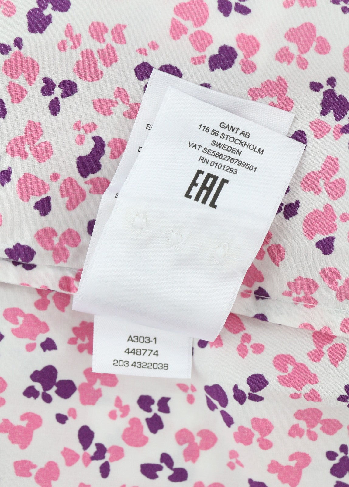 GANT Clover Garden Stretch Women Shirt EU38 Casual Colourful Button-Up Spread