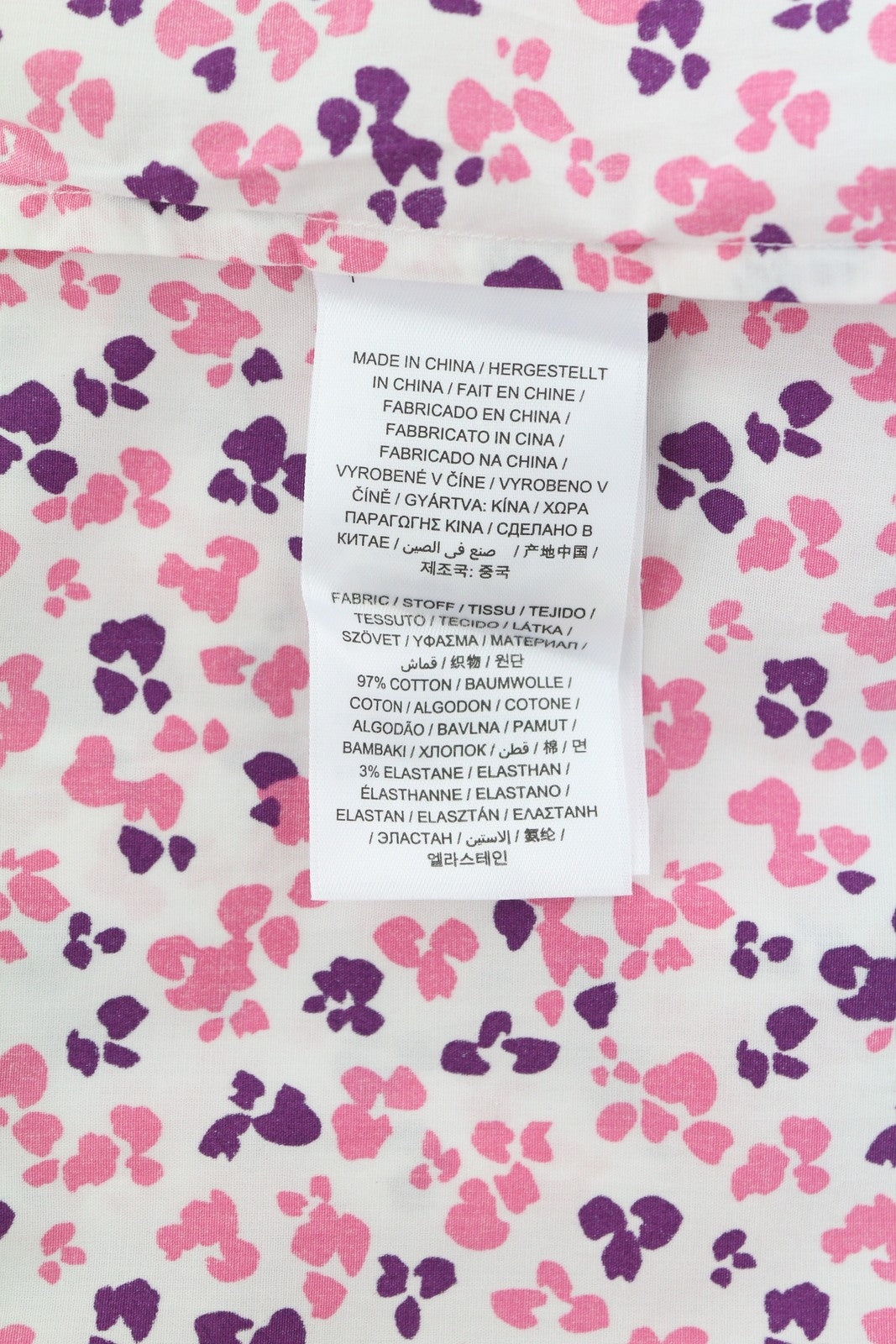 GANT Clover Garden Stretch Women Shirt EU38 Casual Colourful Button-Up Spread